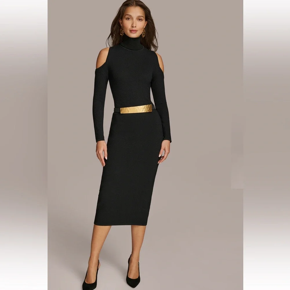 Donna Karan New York
Women's Cold-Shoulder Mock-Neck Dress - Picture 1 of 4